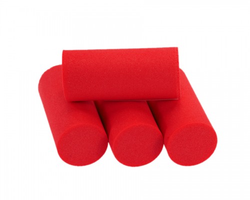 Foam Popper Cylinders, Red, 18 mm Foam Popper Cylinders, Red, 18 mm